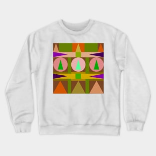 Multicolored Afro Design Crewneck Sweatshirt